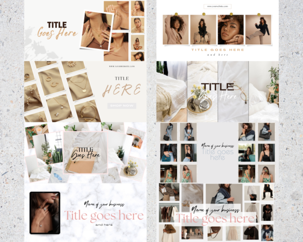 Pinterest Banner Image Template, Cover Picture Pinterest, Pinterest Account Banner, Mockup Editable Canva. With images