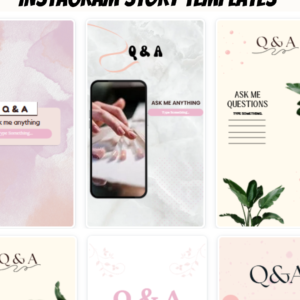 FREE Instagram Story Q&A Canva Templates