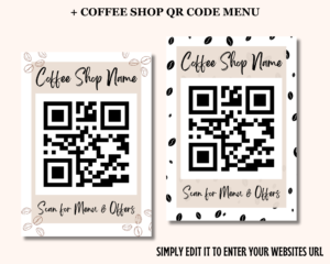 qr code menu Coffee Shop Menu, Coffee Menu Template, Cafe Menu, Cafe Bar Menu, Cafe Design, Coffee Shop Branding Deisgn, Coffee Shop Design, Canva Customizable, Coffee Canva template