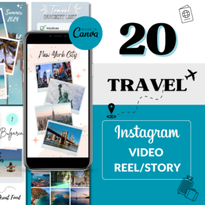 20 Travel Instagram Reels Video Templates