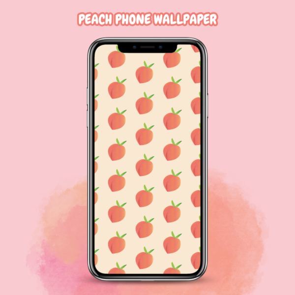 Peach IPhone Android Background, Wallpaper for iPhone, Mobile Background, Lock Screen, Home Screen