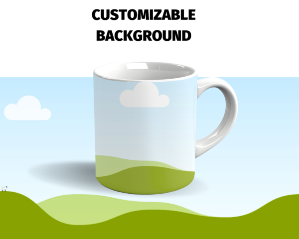 Mug Mockup Canva 11oz Template, Coffee Mug Mockup, Cup Mockup, Front, Back, Ceramic, White Custom Drag & Drop, Background, Instant Download