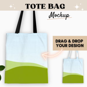 Canvas Bag Mockup, Mockup Tote bag, Canva Template