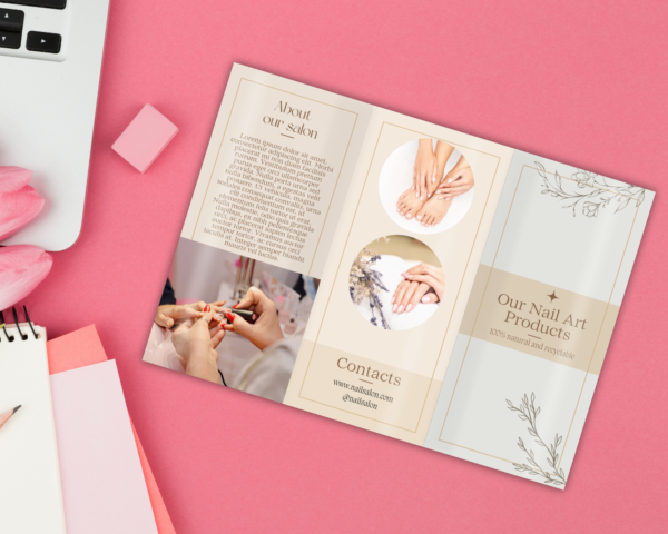 Trifold brochure mockup, Canva Template, A4 size, trifold pamphet, brochure display, canva mockup, flyer mockup, trifold program, invitation