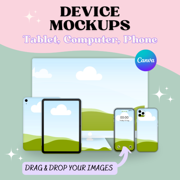 Device Mockups Canva Template Editable Blank Devices Templates