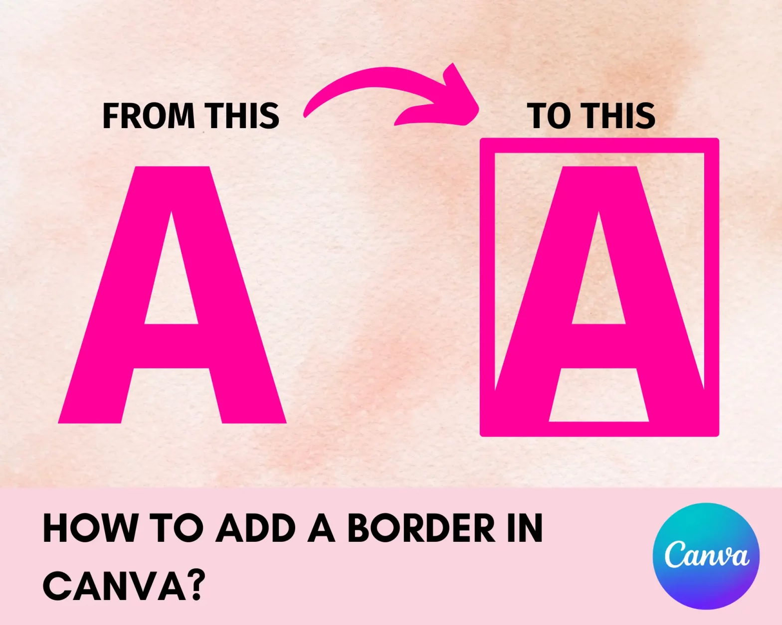How to add a border in Canva. Methodes how to add border in Canva. Text border Canva