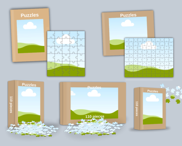 Puzzles Canva Mockup, Jigsaw puzzles Mockup, Puzzle Box, Puzzle Picture, Canva Frame Template, Sublimation Mockup, Custom Puzzle Mockup, Digital