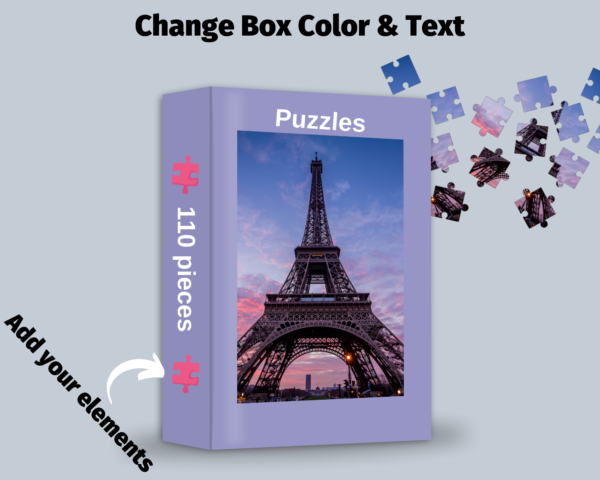 Puzzles Canva Mockup, Jigsaw puzzles Mockup, Puzzle Box, Puzzle Picture, Canva Frame Template, Sublimation Mockup, Custom Puzzle Mockup, Digital