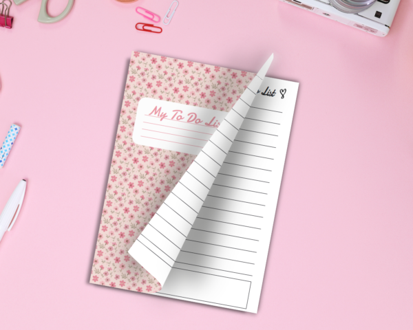 To Do List Notebook, Floral To Do List, Cute To Do List, Girly To Do List, School Checklist, Work Checklist, Journal Checklist, To Do List Planner, Floral Notebook, Cute Notebook, Girly Notebook, School Planner, Work Planner, Journal Planner, Checklist Notebook, Floral Checklist