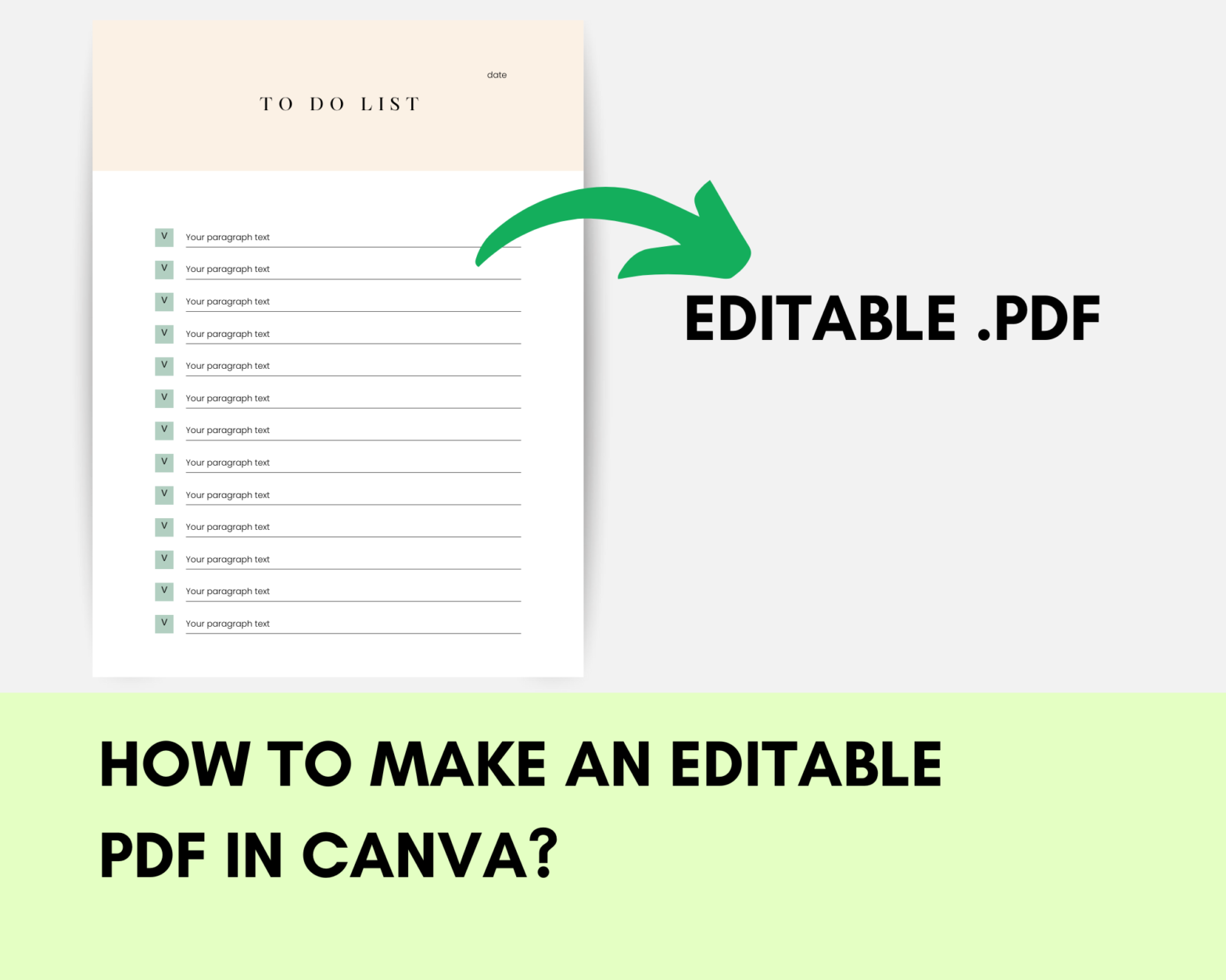 How to make an editable PDF in Canva?