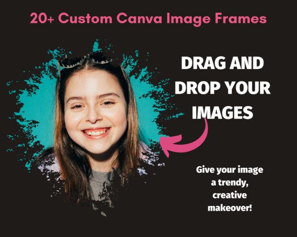 Distressed Bleach Brush Stroke Canva, Grunge, Custom Canva Frames, Drag & Drop, Abstract, Photo Effect, Picture Collage Sublimation, Paint