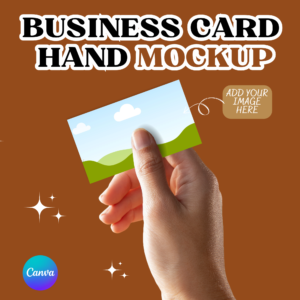 Hand Business Card Mockup, Business Card Mockup, Invitation Mockup, 3.5 x 2, Branding, Blank Card Mockup, Visit Card Mockup, Name Card Canva