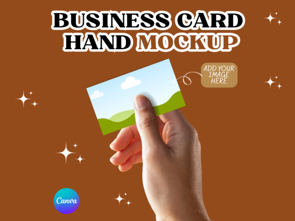 Hand Business Card Mockup, Business Card Mockup, Invitation Mockup, 3.5 x 2, Branding, Blank Card Mockup, Visit Card Mockup, Name Card Canva